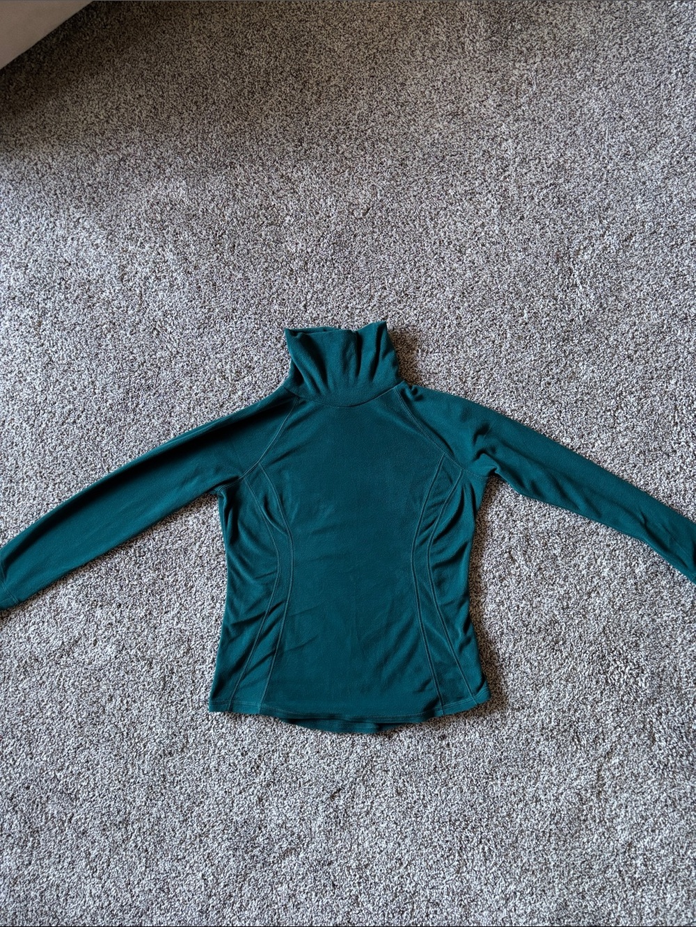 Trek gear Deep Teal Long-Sleeve Turtleneck Top